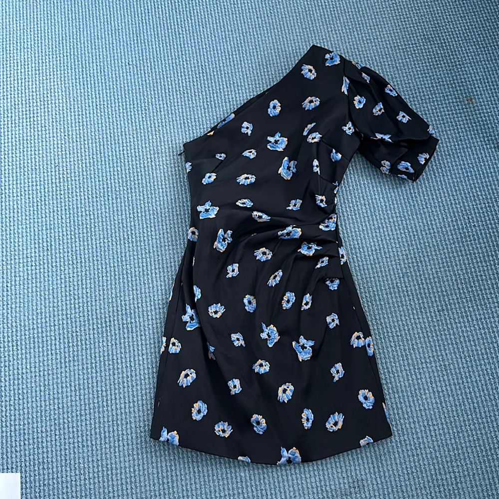 BEC AND BRIDGE DAISY ASYM MINI DRESS PRINT